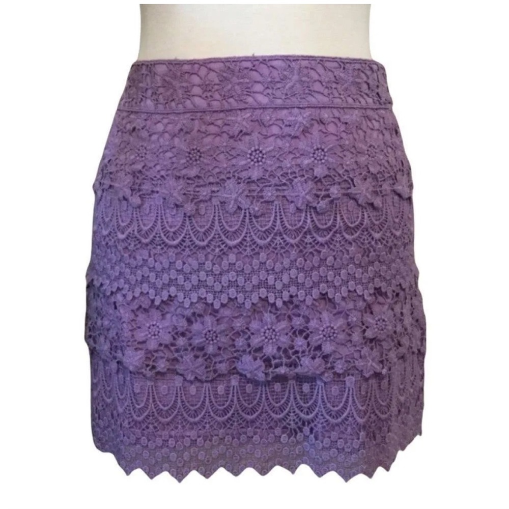 AEO layered lace mini skirt - 2